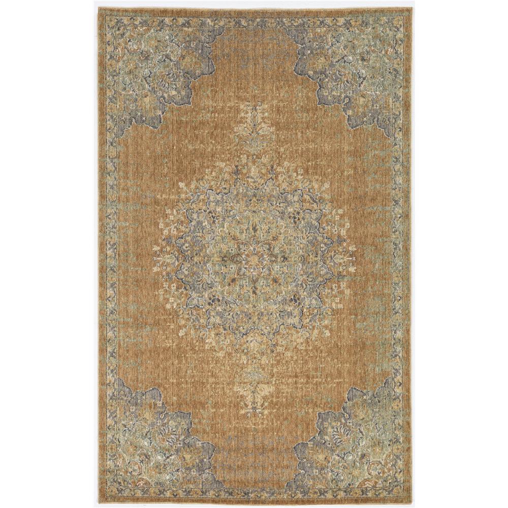 KAS 6824 Ria 2 Ft. 3 In. X 3 Ft. 3 In. Rectangle Rug in Coffee